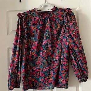 J. Crew x Liberty Flutter Blouse